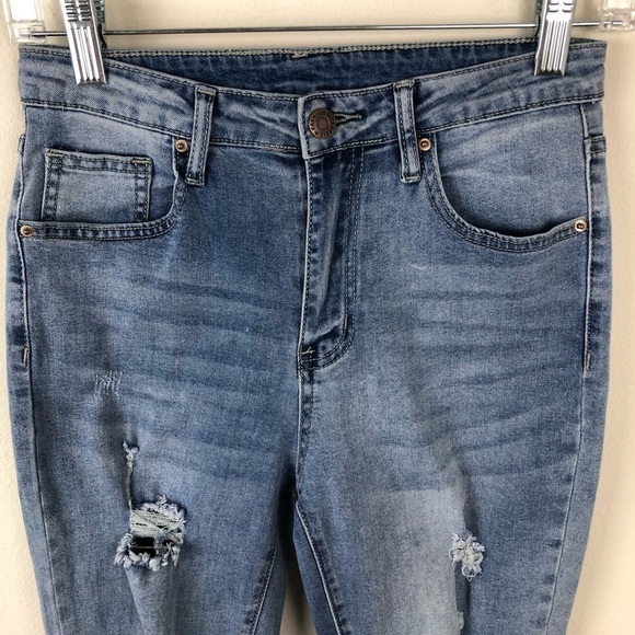 SHEIN Hi-rise Distressed skinny jeans size: S - Picture 3 of 11